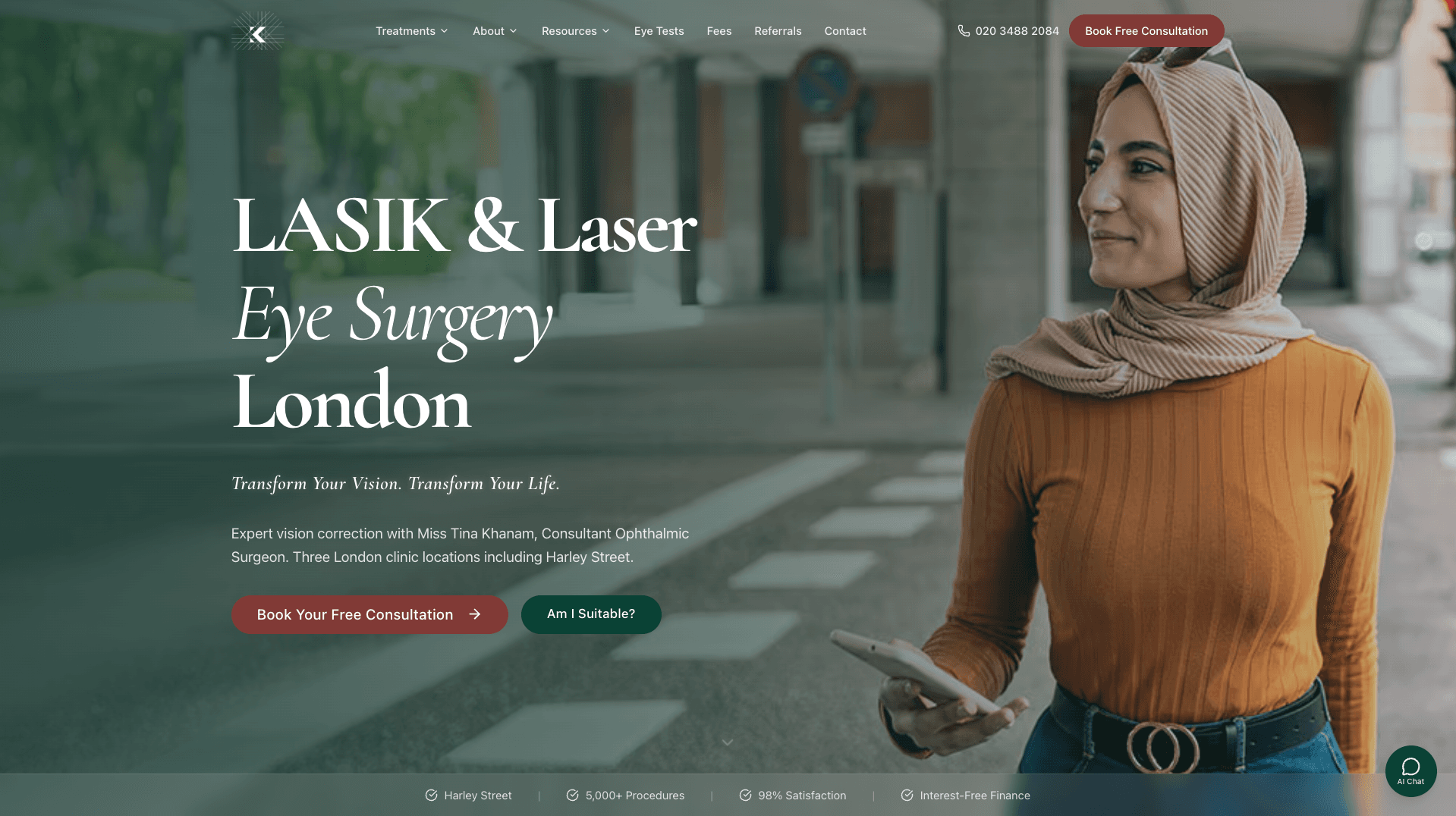 K Vision Centre Website