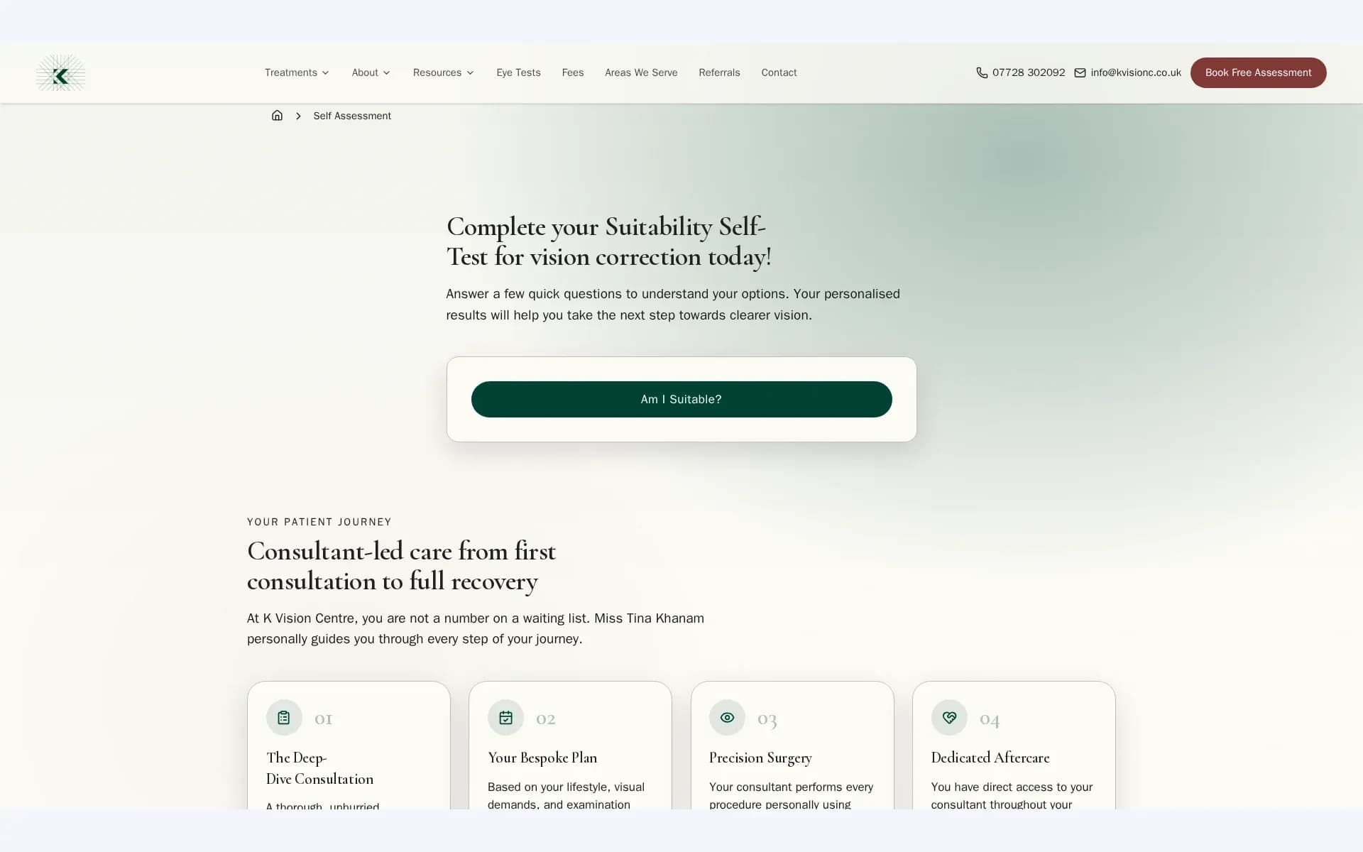 The suitability self-assessment